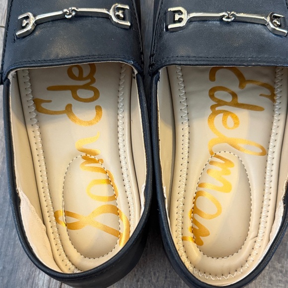 Sam Edelman Kids Black Dress Loafers with Silver Detail - Picture 4 of 8